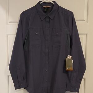 5.11 Tactical Women's Dark Gray and Cream Tactical Shirts